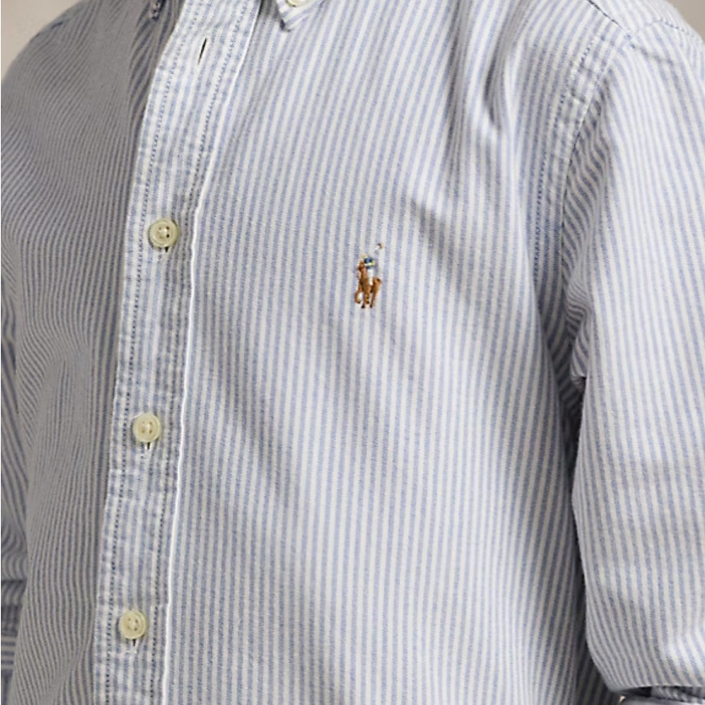 Ralph Lauren Striped Cotton Oxford Shirt - Picture 2 of 5